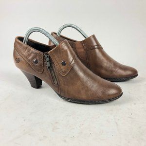 Born Tanya Womens Zip Ankle Booties